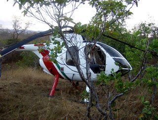 Helicóptero sospechoso en Tixméuac