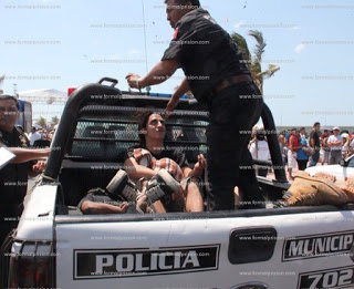 Pandillas de Mérida se enfrentan en el malecón de Progreso; 10 detenidos