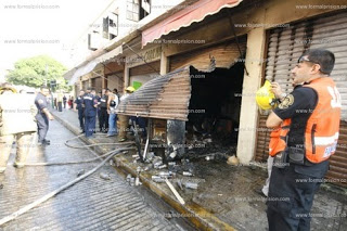 Incendio en los kioskos de la calle 65 moviliza a todo mundo
