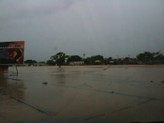 Inundado el Shakiródromo y calles aledañas con agua chocolatosa