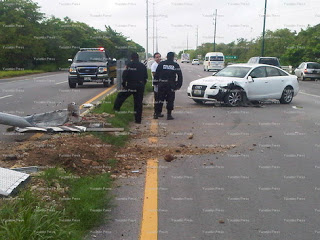 Se accidenta el dueño de Casa Juanes en la carretera a Progreso