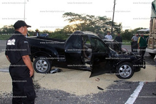 Mortal percance en la carretera a Progreso