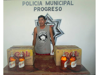 Detenido por violar la ley seca en Chelem