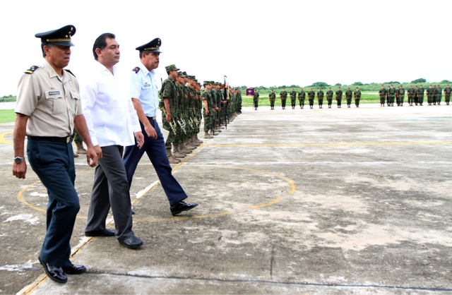 Reconoce el gobierno del Estado el trabajo de la Fuerza Aérea Mexicana