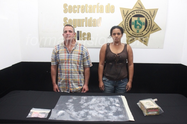 Cubanos detenidos con droga en Francisco de Montejo