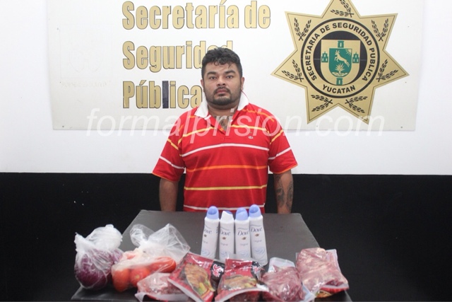 Detenido por robar arranchera y tomates en Chedraui