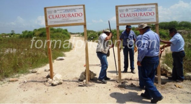 Clausura la Profepa un banco de materiales en Yucatán