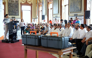 inician restauración de obras de Castro Pacheco en Palacio de Gobierno