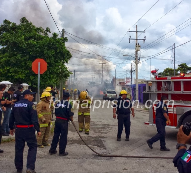 Voraz incendio de una pipa de gas en Polígono 108