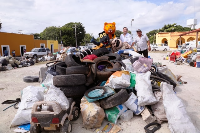 Recolectan casi 15 toneladas de residuos sólidos en Dzityá y Caucel