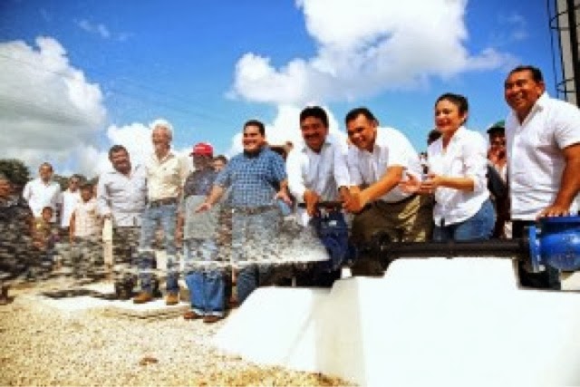 Llega servicio de agua potable a más de 900 habitantes de tres
comisarías motuleñas