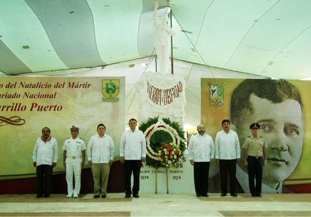 Reconocen legado de Felipe Carrillo Puerto