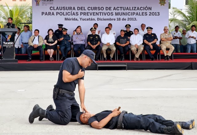 Clausuran Curso de Actualización para Policías Preventivos Municipales.