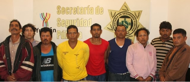 Detienen con armas y drogas a nueve integrantes de un grupo criminal