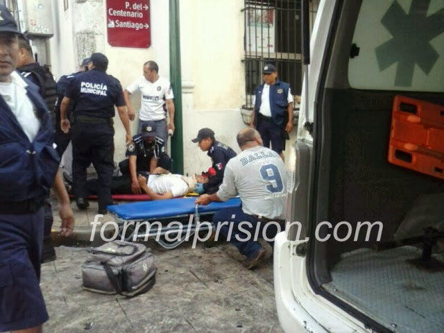 10 heridos en "semaforazo" en el centro de Mérida