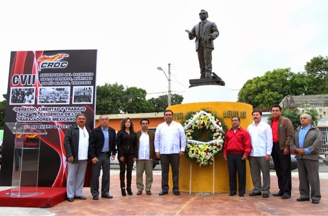 Conmemoran CVII aniversario de los Mártires de Río Blanco