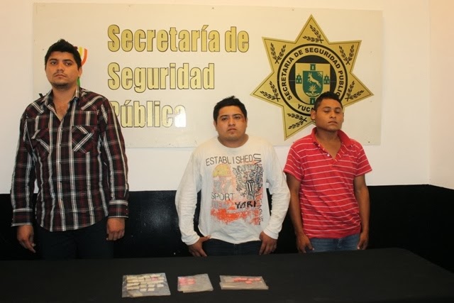 Tres narquitos detenidos con 37 dosis de cocaína