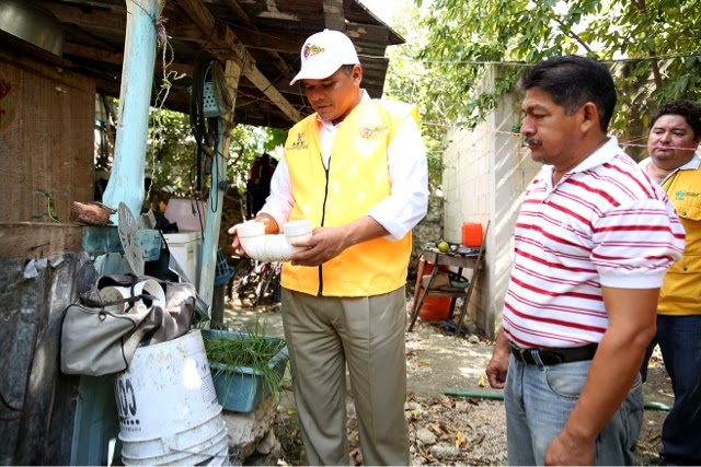 Rolando Zapata sale a fumigar al mosco del dengue en Mérida