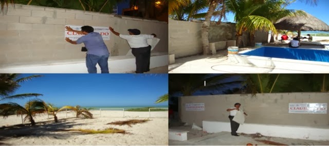 Clausuran construcción de casa de playa de Chicxulub Puerto