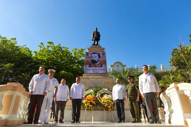 Se conmemoró el 145 aniversario luctuoso del General Manuel Cepeda
Peraza.