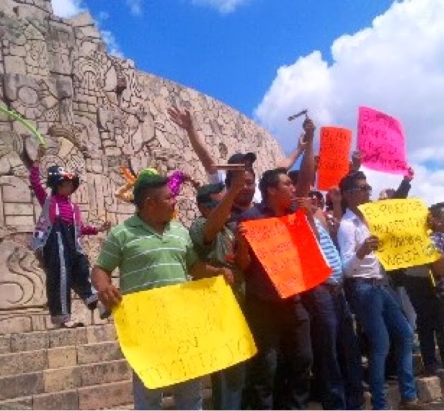 Realizan carnaval alterno en Paseo de Montejo