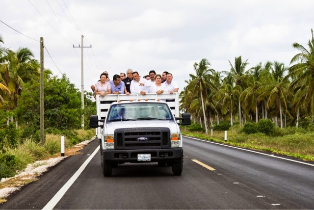 Modernizan tramos carreteros en beneficio de productores y turistas