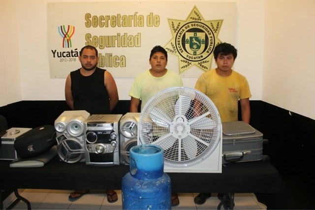 Campechano y dos yucatecos hacen "mancuerna" para robar en Ciudad Caucel