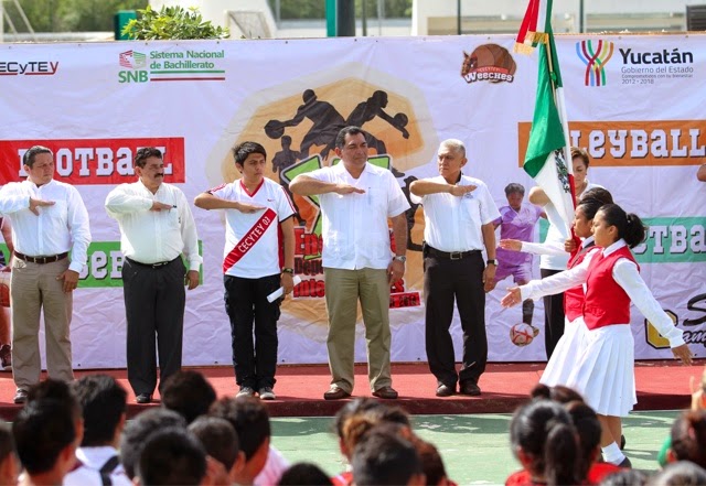 Caballero Durán inaugura el XII Encuentro Deportivo Estatal CECyTEY