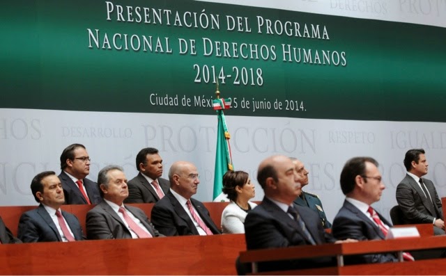 Asiste Rolando Zapata a presentación del Programa Nacional de Derechos
Humanos 2014-2018