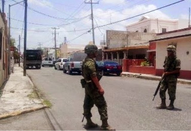 Fuerzas Federales catean vivienda en Mérida