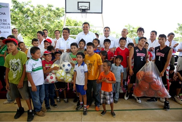 Inauguran nuevo espacio deportivo en Cansahcab