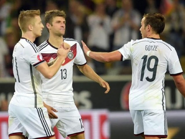 Alemania venció 2-1 a Escocia con doblete de Thomas Müller