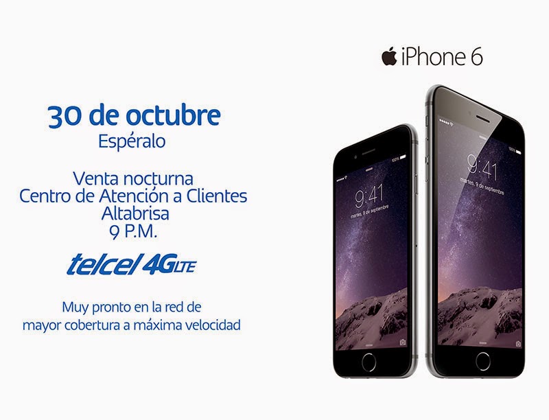 A partir de esta noche podrás comprar en Mérida el iPhone 6 y el iPhone
6 Plus