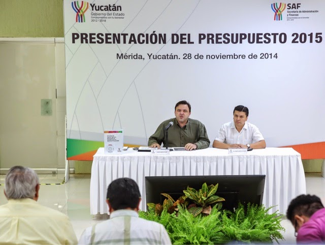 Presentan Presupuesto 2015 para el estado