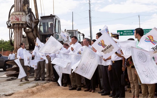 Avala el Gobernador inicio de construcción de distribuidor vial en
Progreso