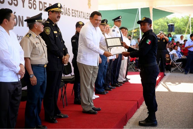 Cuenta Yucatán con más elementos de seguridad para servir y proteger a
la sociedad