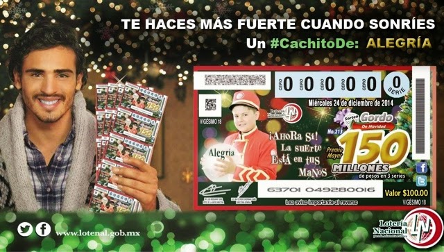 Cae en Mérida el Gordo de Navidad de la Lotería Nacional