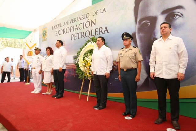 Conmemoran 77 aniversario de la Expropiación Petrolera.