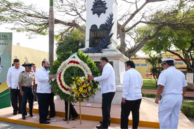 Conmemoran el 209 aniversario del natalicio del Benemérito de las
Américas.