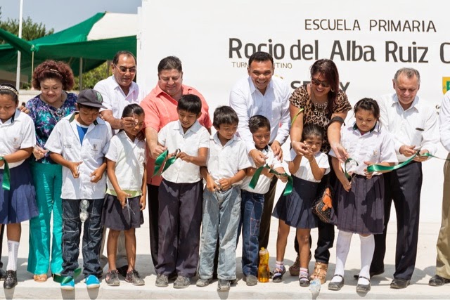 Inauguran nueva escuela primaria en Dzununcán.