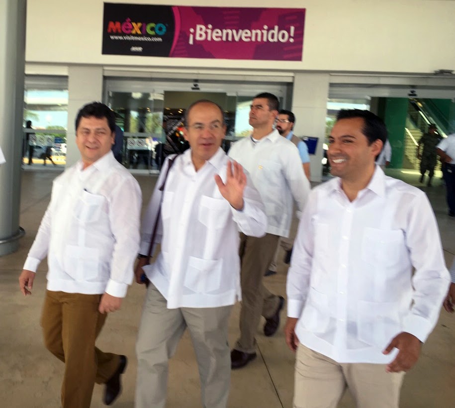 Llega Calderón a reforzar alicaída campaña de Mauricio Vila