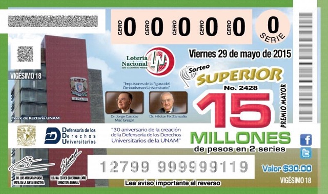 Cae en Mérida el segundo lugar de la Lotería Nacional