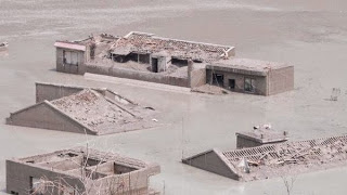Tras inundación, emerge aldea china que hundió por un terremoto