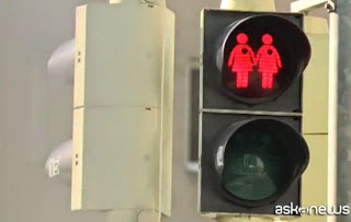 Instalan semáforos gays en Viena