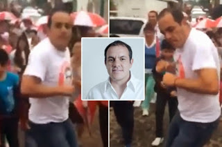 Cuauhtémoc Blanco hace campaña a ritmo de carnaval