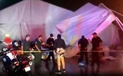 Se desploman toldos en Guadalajara: 7 lesionados