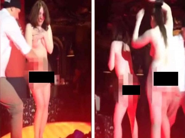 Video: Rusas se desnudan en discoteca por un iPhone 6