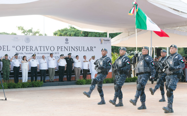 Gendarmería de la Policía Federal, presente en Yucatán