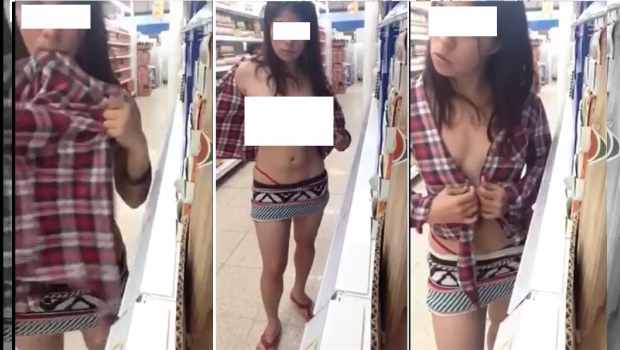 Chica del Oxxo lo vuelve a hacer: ahora se masturba en Soriana