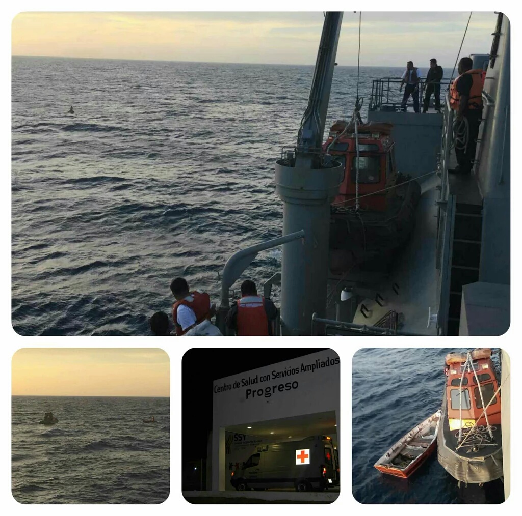 Pescador yucateco pasa el Año Nuevo extraviado en el mar